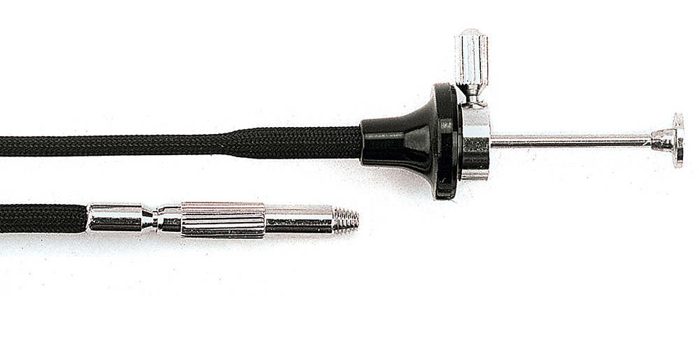 Cable Release with locking screw, fabric covering