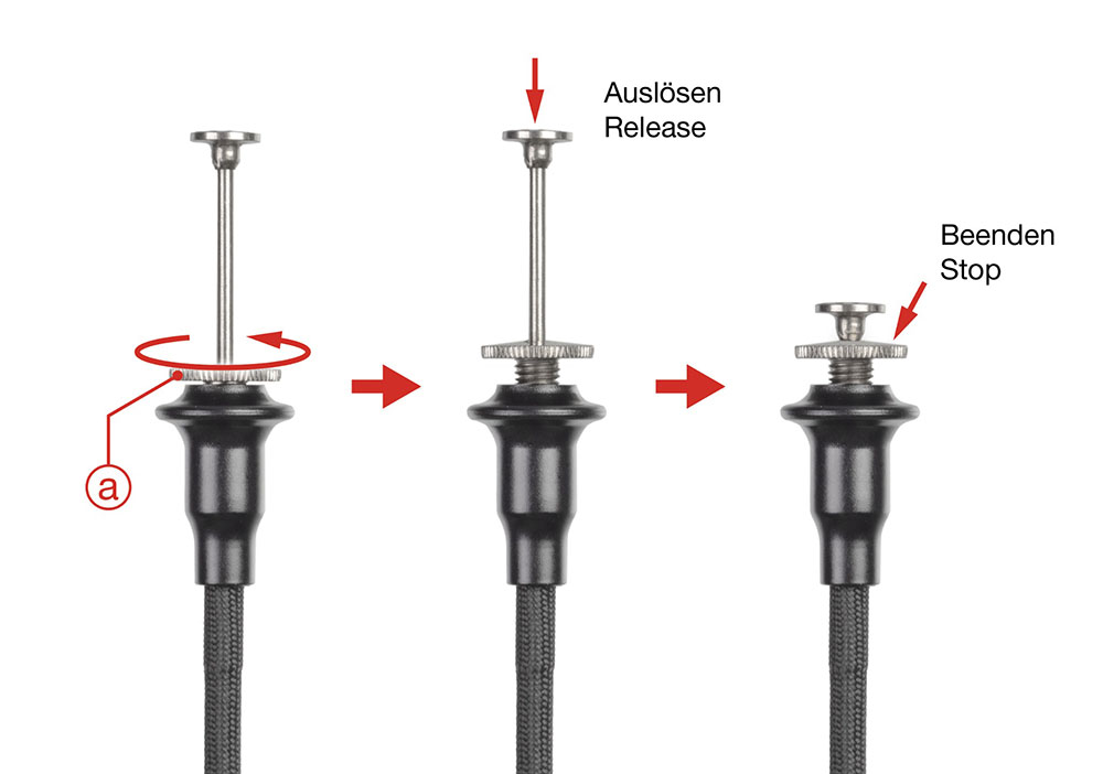 Professional Cable Release with auto-lock disc 50 cm / 19.7 in.