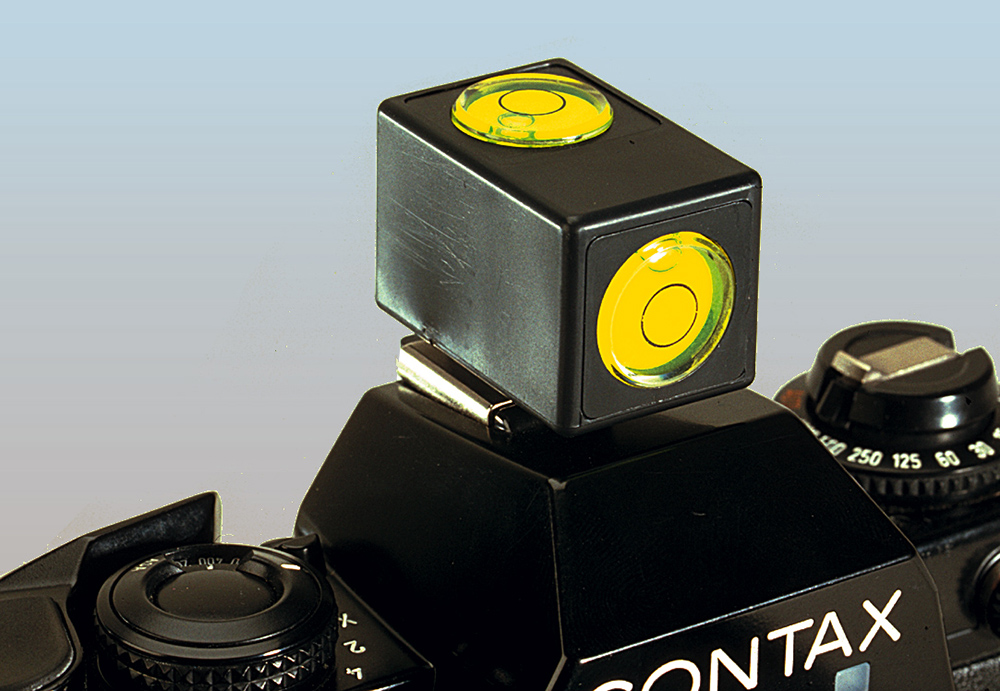 Spirit Level with double vial and 1/4" tripod bush