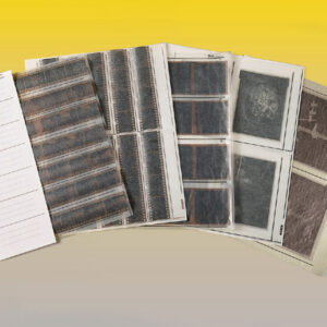 Negative Filing Sheets for 60 mm film for 4 negative strips, Glassine, 100 sheets